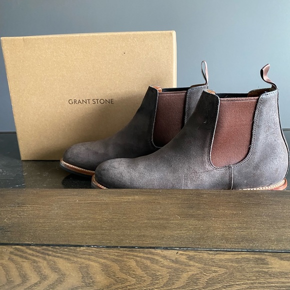 Mens Grant Stone Chelsea Boots Sz 7 - Picture 2 of 14